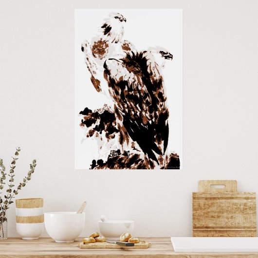 Freedom Eagles afdrukken Poster (Keuken)