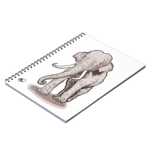 "Freedom Elephant Spiral Notebook" Notitieboek (Linkerzijde)