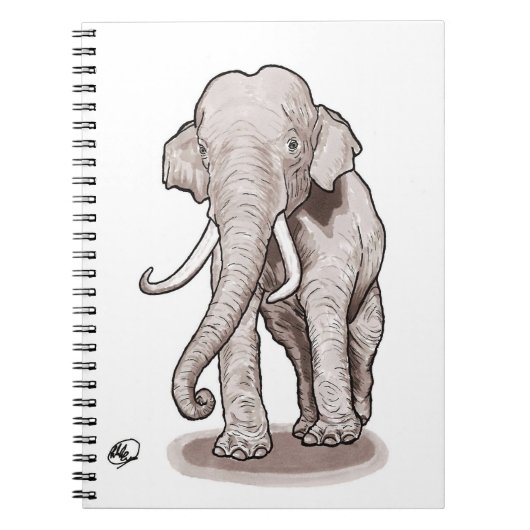 "Freedom Elephant Spiral Notebook" Notitieboek (Voorkant)