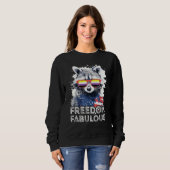 Freedom Fabulous  Raccoon Non Binary Sunglasses Fl Trui (Voorkant volledig)