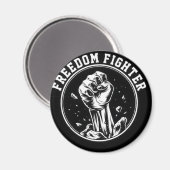 Freedom Fighter Fist logo Producten Magneet (Voorkant / Achterkant)