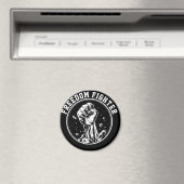 Freedom Fighter Fist logo Producten Magneet (Insitu (Vaatwasser))