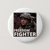 FREEDOM FIGHTER RONDE BUTTON 5,7 CM (Voorkant)