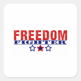 Freedom Fighter Vierkante Sticker