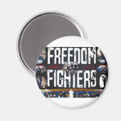 Freedom Fighters banner logo producten Magneet (Voorkant / Achterkant)