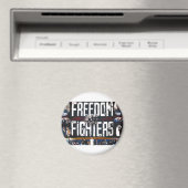 Freedom Fighters banner logo producten Magneet (Insitu (Vaatwasser))