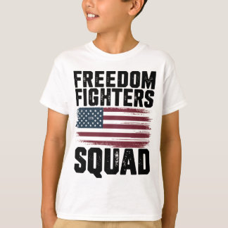 Freedom Fighters Squad 1776 Vlag Verenigde Staten  T-shirt