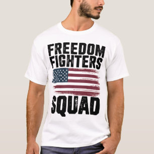 Freedom Fighters Squad 1776 Vlag-Verenigde Staten T-shirt