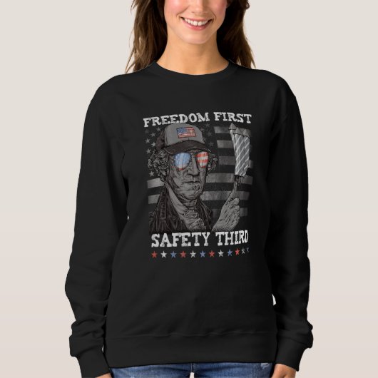 Freedom First Safety Derde Fireworks 4 juli: Uitsl Trui (Voorkant)