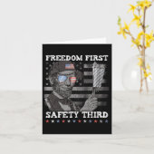 Freedom First Safety Third Fireworks 4th July Link Kaart (Gele Bloem)