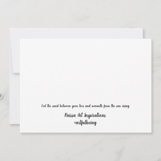 Freedom Flat Notecard Bedankkaart (Achterkant)