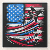 Freedom Flyers Glazen Onderzetter (Voorkant)