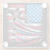 Freedom Flyers Glazen Onderzetter (Achterkant)