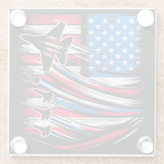 Freedom Flyers Glazen Onderzetter (Achterkant)