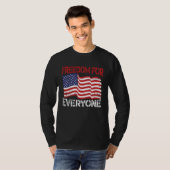 Freedom For Everyone Patriotic America USA Flag 4t T-shirt (Voorkant volledig)