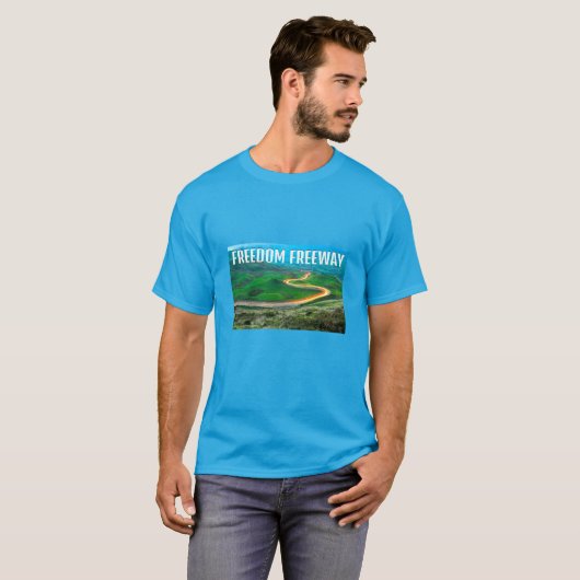 Freedom Freeway (donker) T-shirt (Voorkant volledig)