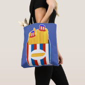 Freedom Fry Grappig Epic Amerikaanse Side Cartoon Tote Bag (Dichtbij)