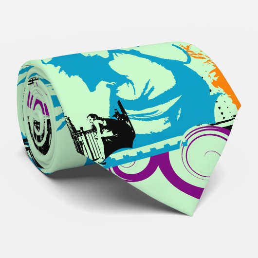 Freedom Graphic Stropdas (Opgerold)