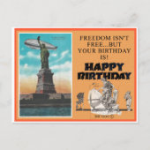FREEDOM HAPPY BIRTHDAY GROET BRIEFKAART (Voorkant)