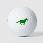 Freedom Horse (in Groen) Golf Balls Golfballen (Voorkant)