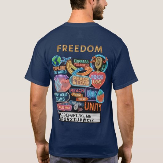 Freedom Illuminated T-shirt (Achterkant)