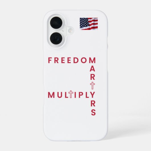 Freedom iPhone-zaak iPhone 16 Hoesje (Achterkant)
