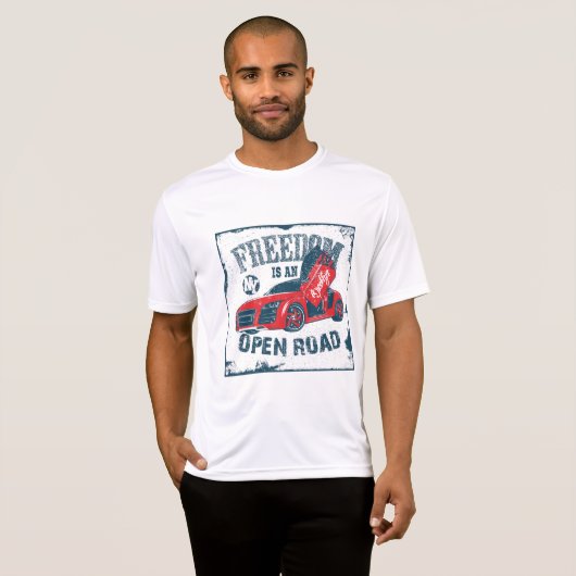 Freedom is een activewear T-shirt (Voorkant volledig)