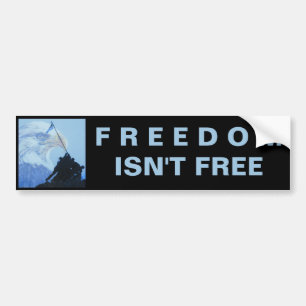 FREEDOM is niet vrij Bumpersticker