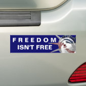FREEDOM is niet vrij Bumpersticker (Op auto)
