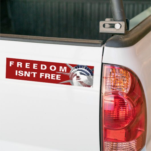 FREEDOM is niet vrij Bumpersticker (Op Truck)
