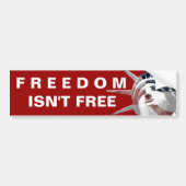 FREEDOM is niet vrij Bumpersticker (Voorkant)