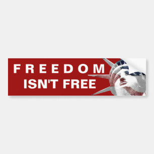 FREEDOM is niet vrij Bumpersticker
