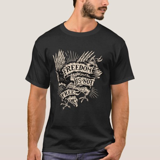 Freedom Is Not Free Eagle T-shirt (Voorkant)
