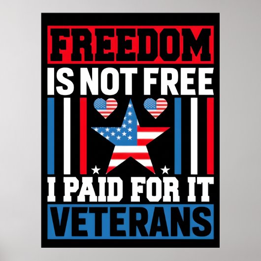 Freedom Is not Free – Thank You, Veterans, 2025,  Poster (Voorkant)