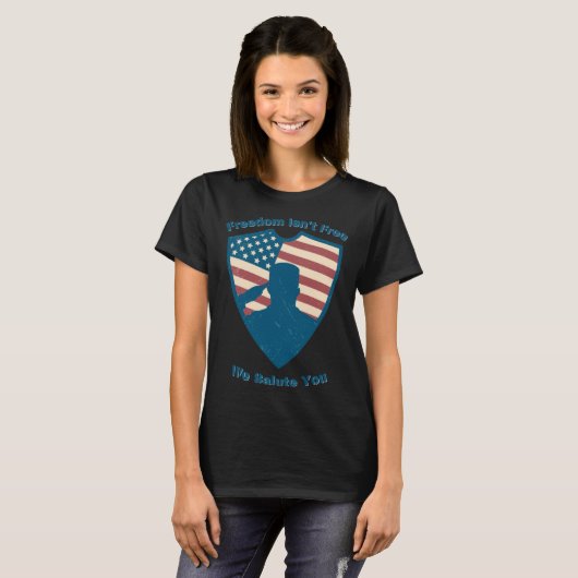 Freedom isn t Free We Salute National Vietnam War T-shirt (Voorkant volledig)