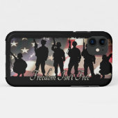 Freedom Isnt Free Militaire Soldaat Silhouette Case-Mate iPhone Case (Achterkant (horizontaal))