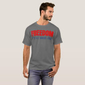 Freedom Its All About Jesus Christian Patriot T-shirt (Voorkant volledig)