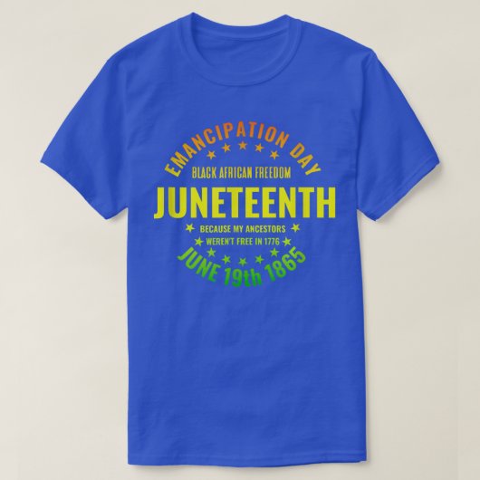 Freedom Juneteenth Emancipation African American F T-shirt (Design voorkant)