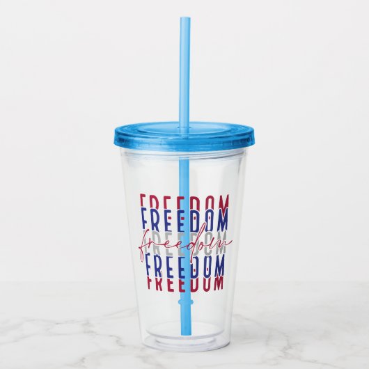 Freedom Kamala Harris Acryl Drinkbeker (Voorkant)