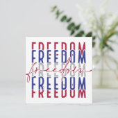 Freedom Kamala Harris Kaart (Staand voorkant)