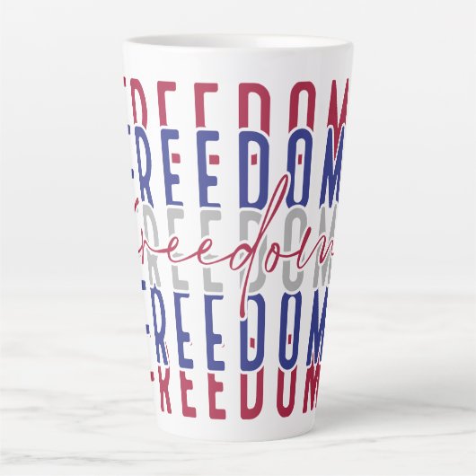 Freedom Kamala Harris Latte Mok (Voorkant)