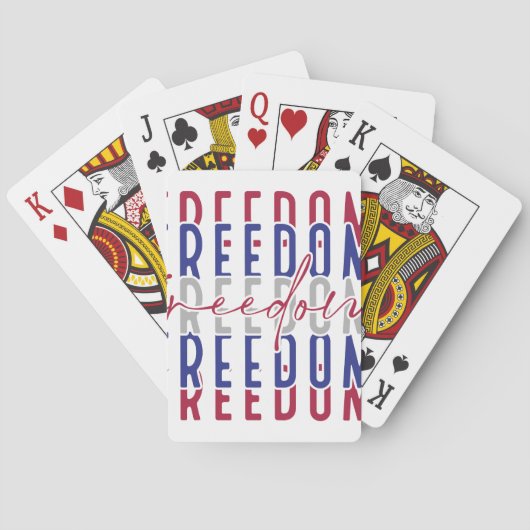 Freedom Kamala Harris Pokerkaarten (Achterkant)