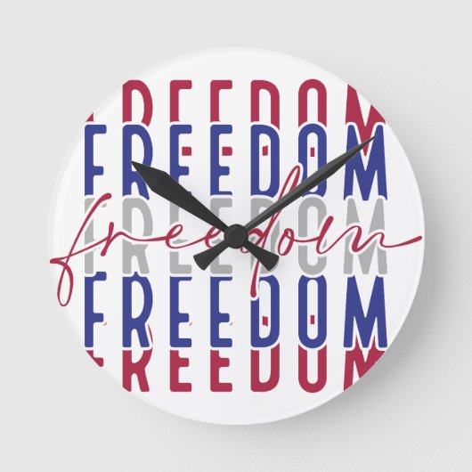Freedom Kamala Harris Ronde Klok (Voorkant)