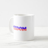 Freedom Koffiemok (Voorkant links)