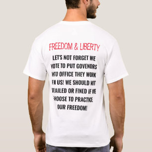 "FREEDOM & LIBERTY" QUOTE COVID19 PANDEMIC 2020 T-SHIRT