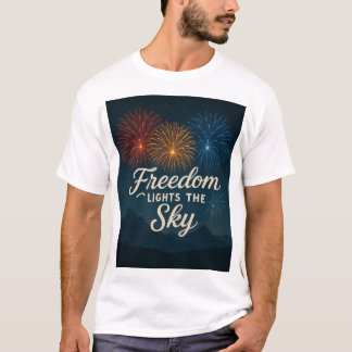 Freedom Lights the Sky, 4 juli ontwerpen ze. T-shirt