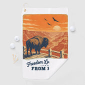Freedom Looks Good Canyon Golf Handdoek (Insitu)