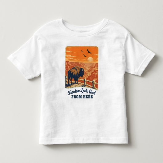 Freedom Looks Good Canyon T-shirts (Voorkant)