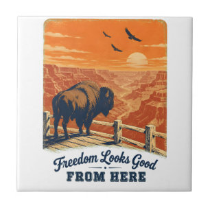 Freedom Looks Good Canyon Tegels Tegeltje