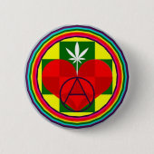 FREEDOM LOVE and JOY Ronde Button 5,7 Cm (Voorkant)